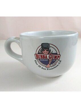 1996 Bubba Gump Shrimp Co Pier 39 San Francisco California Logo Coffee Cup